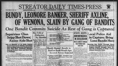 The 1935 Leonore Bank tragedy and more historical covers from January 16