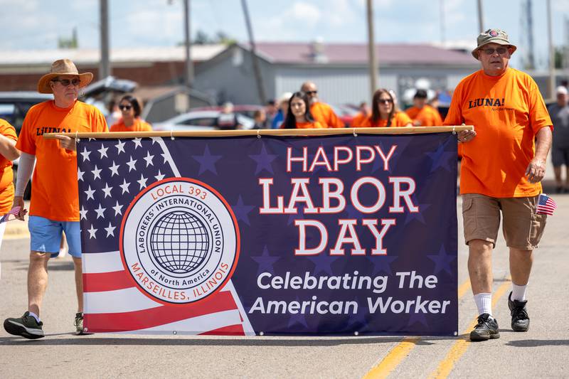 Families of Streator pack Main Street for the Labor Day Parade on Sunday, Aug 31, 2025 in Streator.