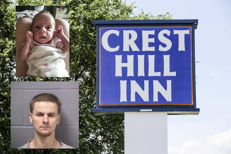 The Crest Hill Inn can be seen on Thursday, June 27, 2019, in Crest Hill, Ill. Kora Middono (top) was reportedly living in Crest Hill with father, Jon Middono, and mother at the time of her death.