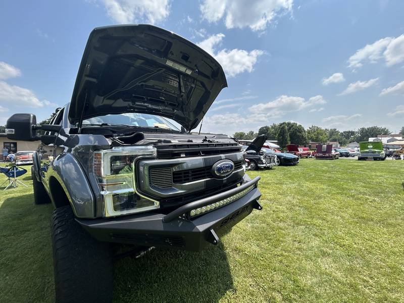 Derek Levon of Forreston brought his 2022 Ford Shelby truck to the Sauerkraut Days Car Show in Forreston on Saturday, Aug. 2, 2025. One hundred vehicles took part in the show.