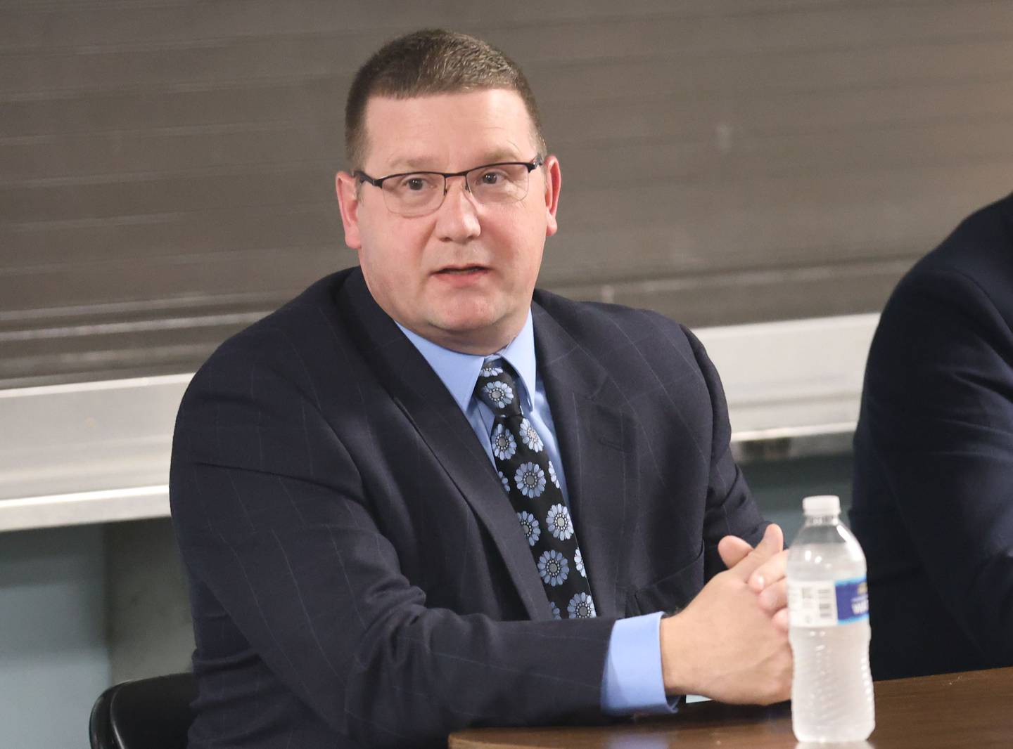 Mike Wittig, candidate for Bureau County Sheriff, speaks during a candidate forum on Tuesday, Feb. 17, 2026 at the Bureau County Senior Center in Princeton.