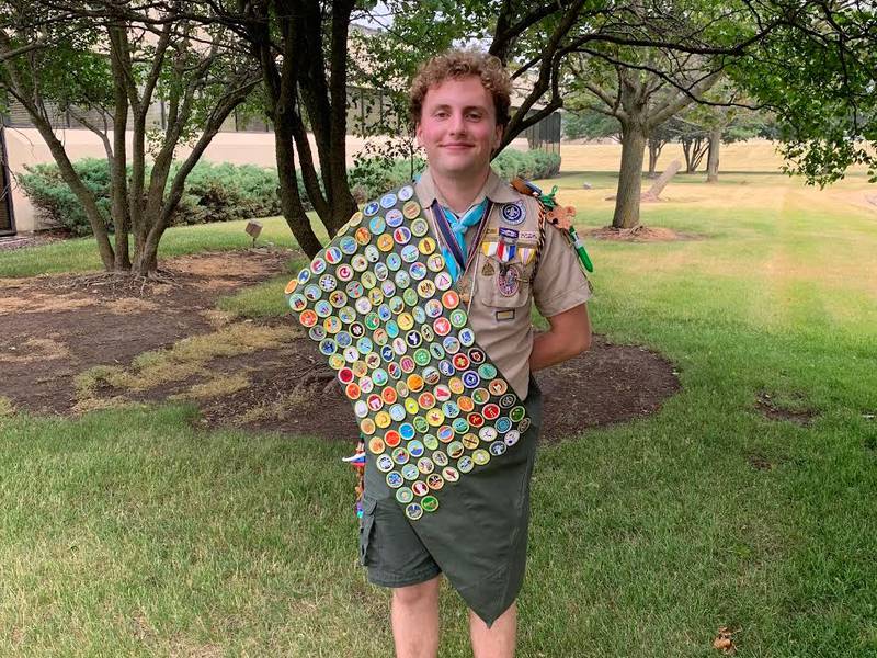 On his way to becoming and Eagle Scout, David Etling of Crystal Lake earned 137 merit badges, the most a Boy Scout could get at the time he attained scouting's highest rank.