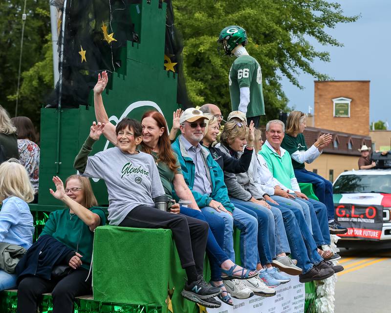 Alumni from the Class of 73 ride in the Glenbard West Homecoming Parade.  Sept 16, 2023