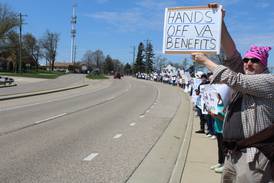 Veterans rally in McHenry against ‘goal’ to cut tens of thousands of VA jobs
