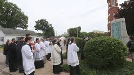 Throngs crowd Utica church as part of National Eucharist Pilgrimage