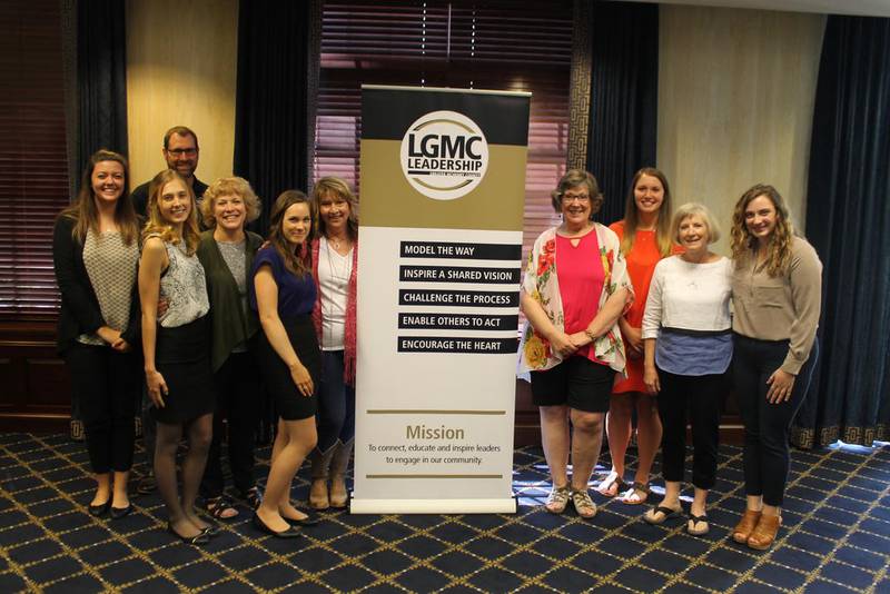 Interns from Leadership Greater McHenry County's summer 2018 nonprofit leadership intern program pose at the completion of the program.