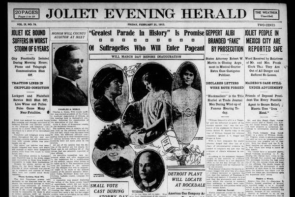 Historical covers for February 21: the “Greatest Parade in History”