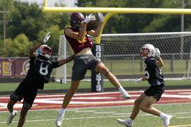 Photos: Crystal Lake Central and Richmond-Burton at 7 on 7 football practice