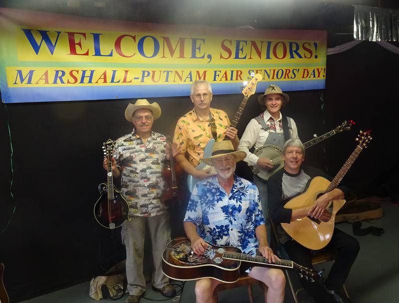 The Henry TorpedoBoys will return to perform at the Marshall-Putnam Fair Senior Day event on Thursday, July 14, from 9 to 11 am. Pictured are (seated L-R): Rich Selquist and Todd Witek and (standing, L-R) Barney Erickson, Tom Bogner and Terry Feldott.Admission is free for all ages. Those who are 65 or older will also have a chance to win many donated door prizes as well.