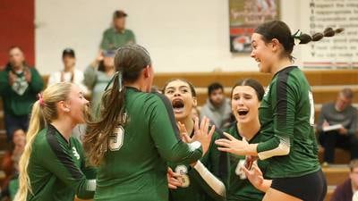 Photos: St. Bede volleyball stuns Henry-Senachwine in thrilling upset