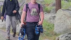 Dwight teen climbs Devil’s Tower to raise money for school’s emergency aid fund