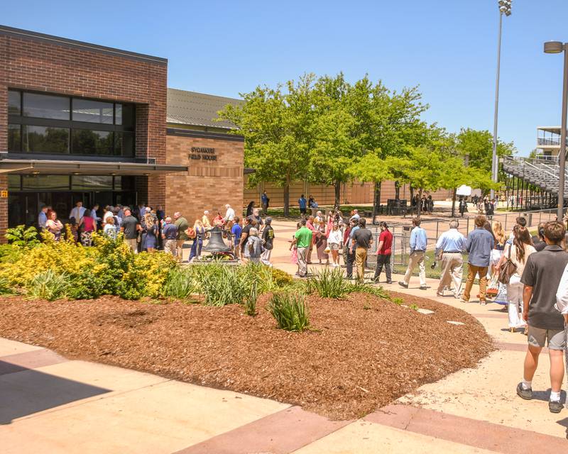 Graduation attendees start filing into Sycamore High School on Sunday May 24, 2026, for the graduation ceremony.