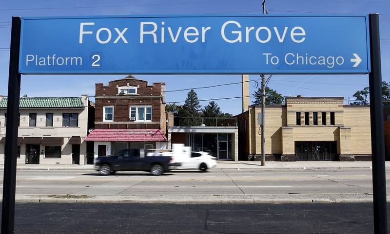 The Village of Fox River Grove has hired a marketing firm to help redevelop these building on U.S. Route 14 between Lincoln Avenue and Illinois Street in Fox River Grove.