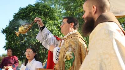 Photos: National Eucharistic Pilgrimage travels to Kankakee