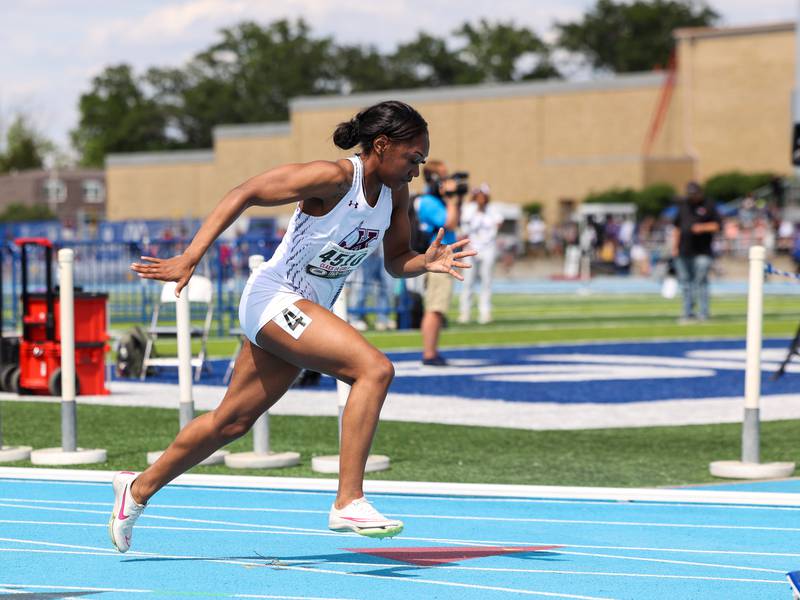 Kankakee’s Naomi Bey-Osborne caps career with trio of medals at state track and field finals