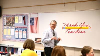 Jim Cook marks nearly 30 years of 7th grade social studies in Geneva 