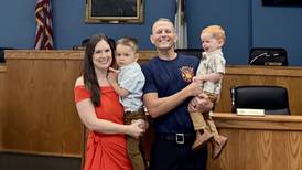 Jacob Szafranski sworn in as firefighter-paramedic for La Salle Fire Department