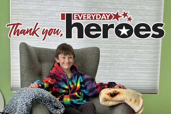 At 9, Crystal Lake boy collects blankets for homeless people – and his kindness is infectious