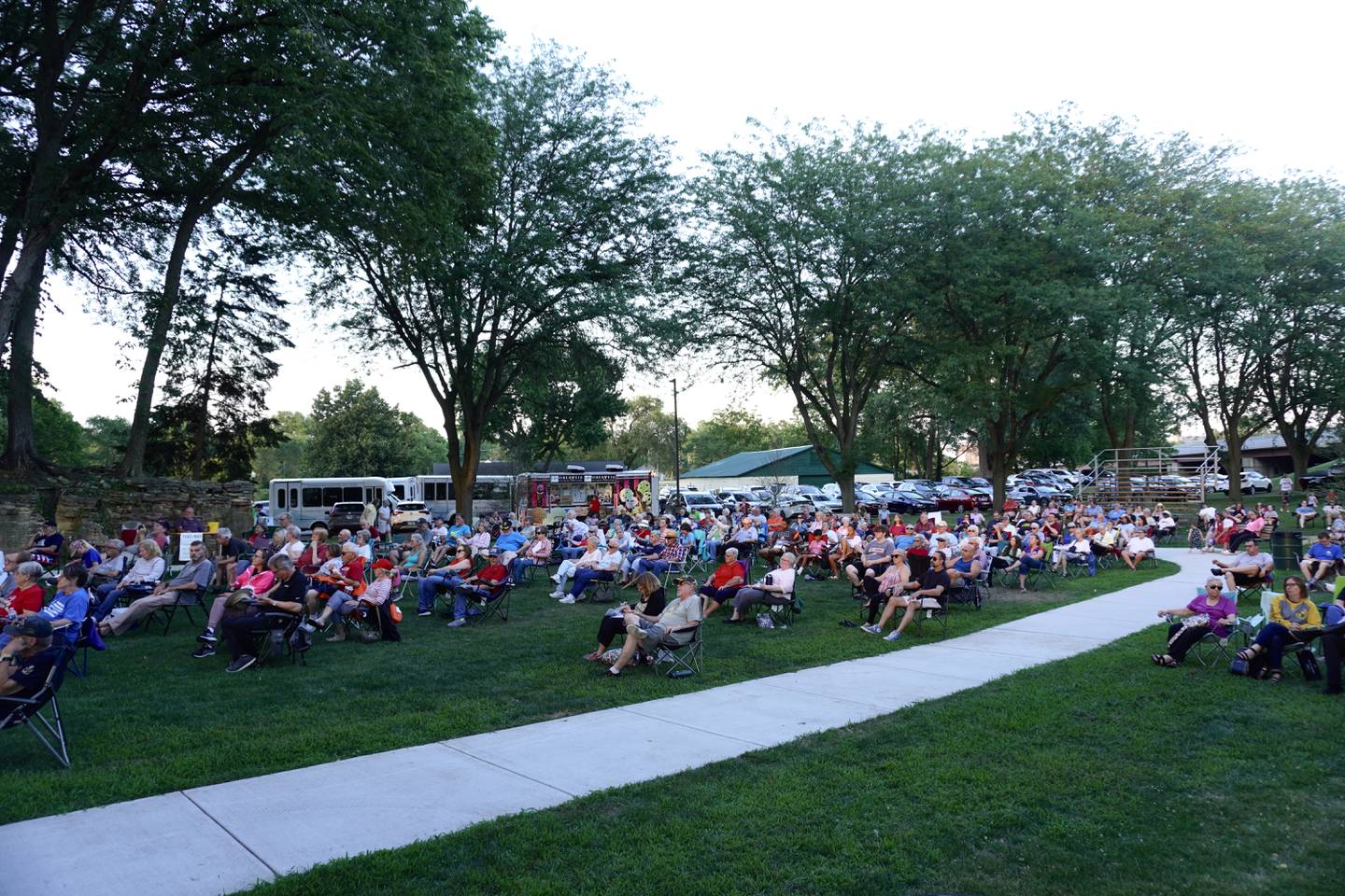 A large crowd turned up on Thursday, July 3 for the Kankakee Municipal Band's annual patriotic-themed concert at Bird Park.