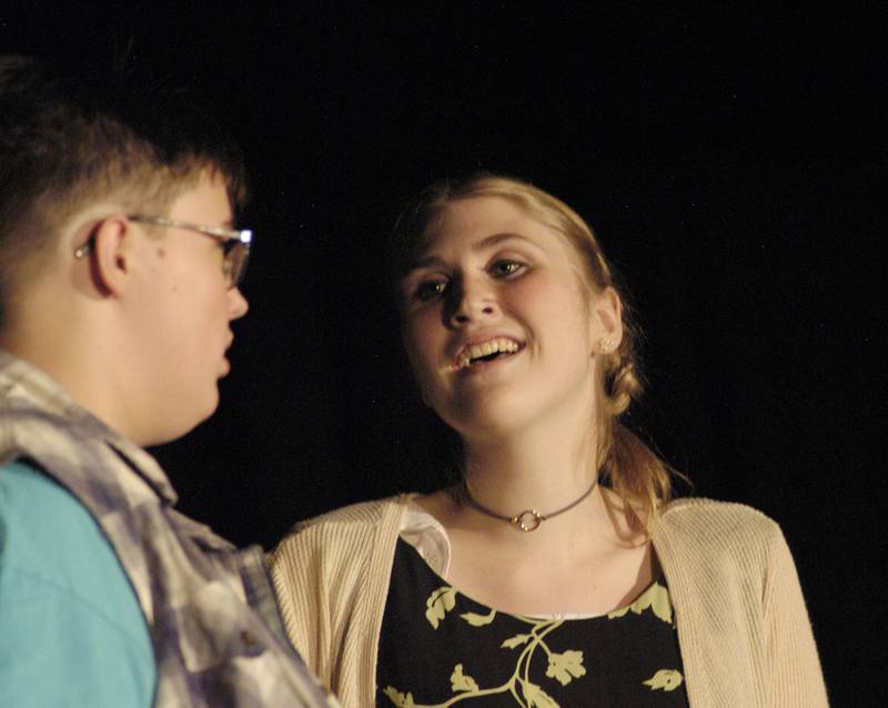 Rhylee Hinkle rehearses  on Wednesday, September 17, 2025. The Polo Area Community Theatre (PACT) is kicking off its 20th season with a production of The Lightning Thief: The Percy Jackson Musical. Performances will be held at the Old Polo Town Hall, now home to PACT, located at 117 N. Franklin Ave. Dates for the performance are September 19th ,20th and 26th at 7:00 and September 21st and 27th at 2:00.