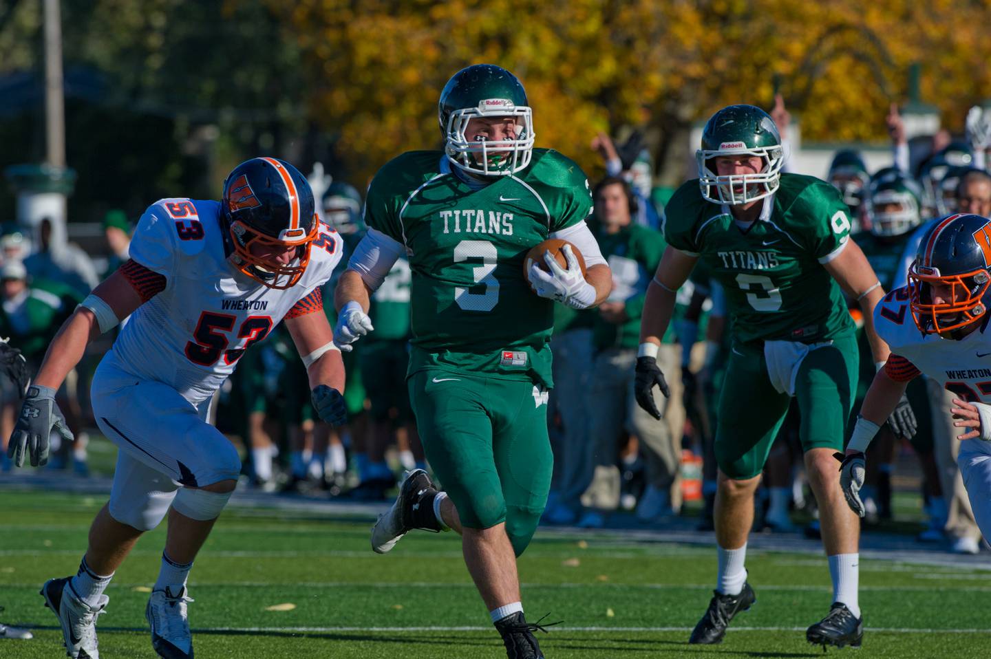 Former Lexington running back T.J. Stinde went on to play at Illinois Wesleyan after he set the IHSA season rushing mark at 3,325 in 2009.