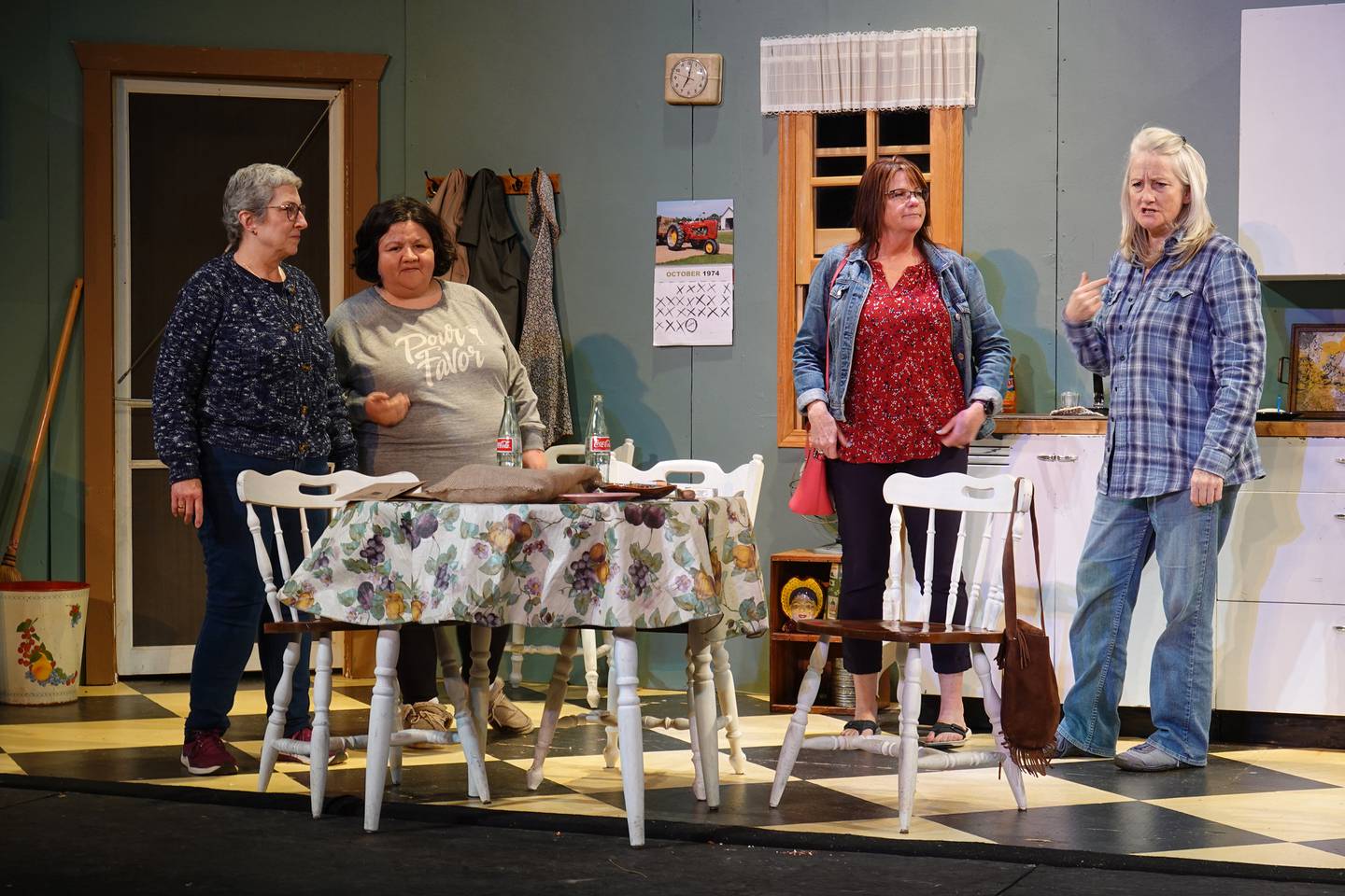 The Performing Arts Guild will present Crimes of the Heart to be held May 2-4 at the Allure of Pinecrest Grove Theater, Mt. Morris. For ticket information call 815-734-2103 or order online at performingartsguild.com. Pictured left to right are Mary Cheatwood, Natalie Coy, Ranae Taylor and Mary Mead-Cantrell.