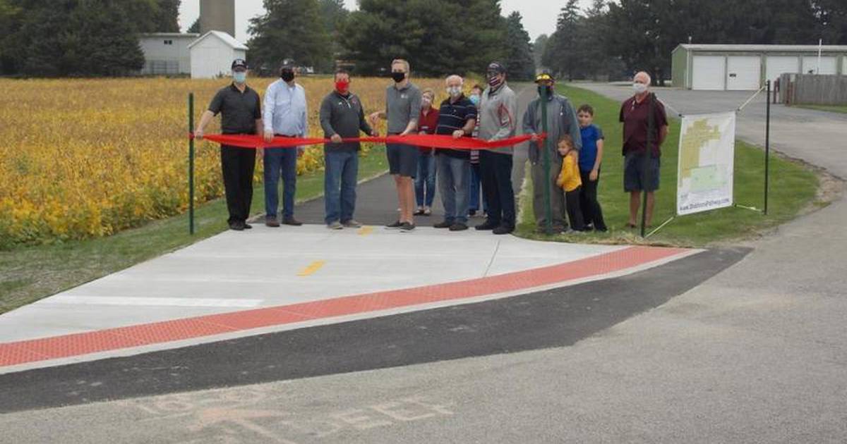 First completed section of Shabbona Pathway celebrated ribbon cutting