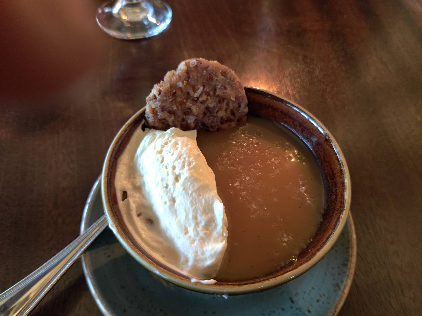 Butterscotch pot de creme at The Graceful Ordinary in St. Charles.