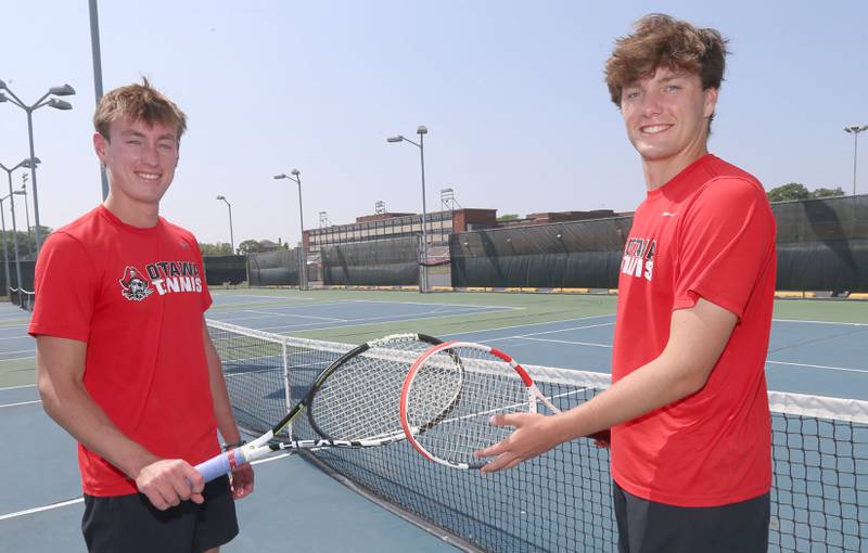 Ottawa's Adam and Noah Gross are the Ottawa Times 2023 boys tennis players of the year on Tuesday, June 20, 2023 at Ottawa High School.