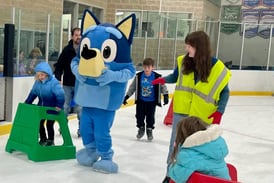 Photos: Bluey brings winter fun to KVPD ice skating event