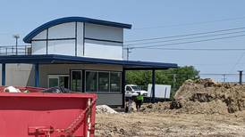 Construction on 7 Brew Coffee shop in Plainfield progressing