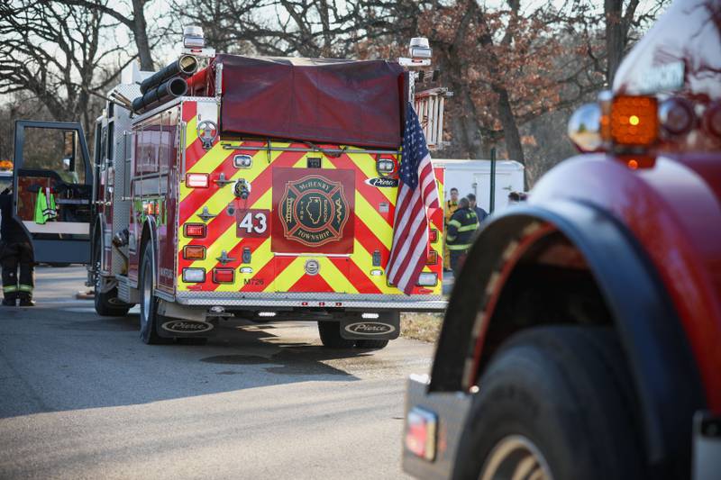 The McHenry Township Fire Protection District responded at 1:30 p.m. Saturday, Nov. 26, 2022, to a brush fire in the 3800 block of West Buchanan Road.