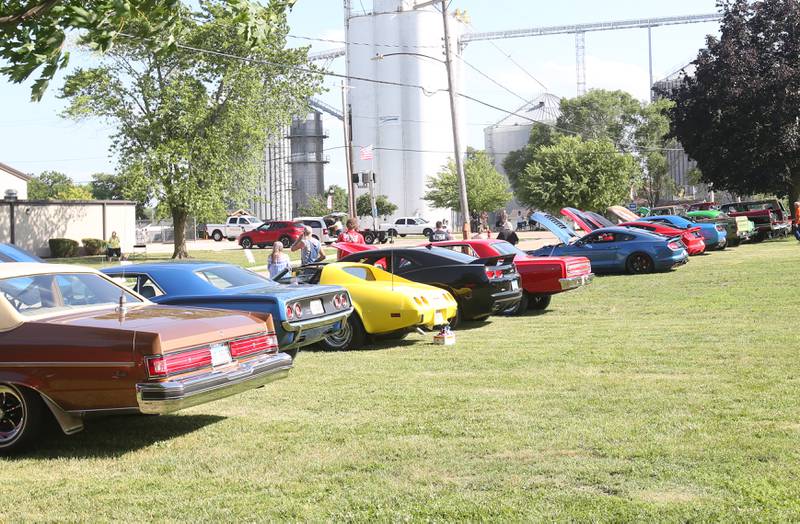 Around 40 cars were shown during the Utica Fire Department Car Show on Saturday, June 21, 2025 at Carey Memorial Park in Utica.