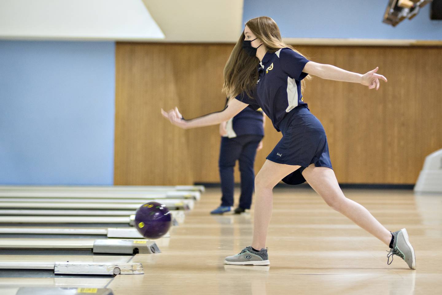 Sterling’s Hannah Conderman makes her throw Monday, Jan. 10, 2022 against Dixon.