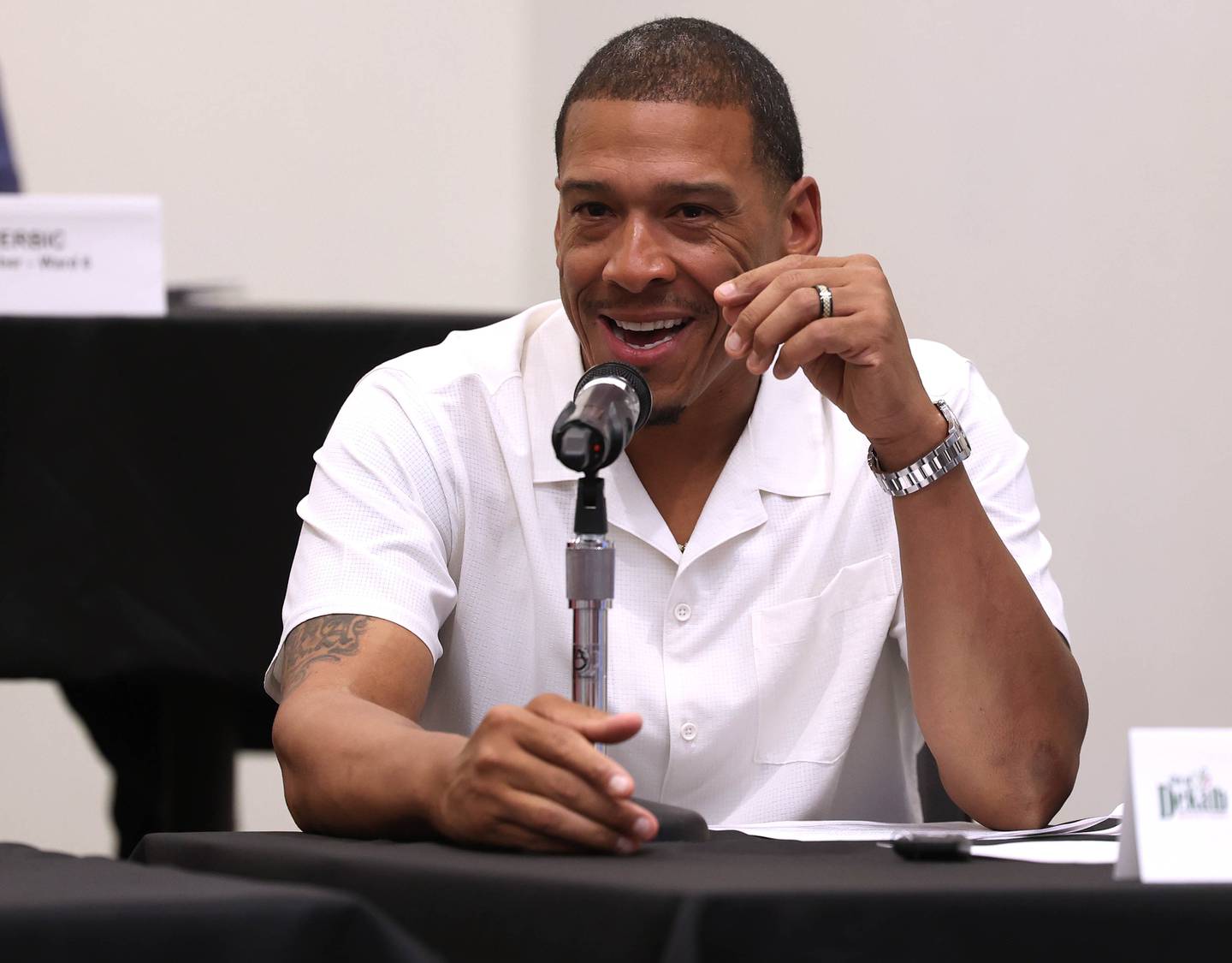 DeKalb 7th Ward Alderman John Walker speaks Monday, June 23, 2025, during the DeKalb City Council meeting at the DeKalb Public Library.