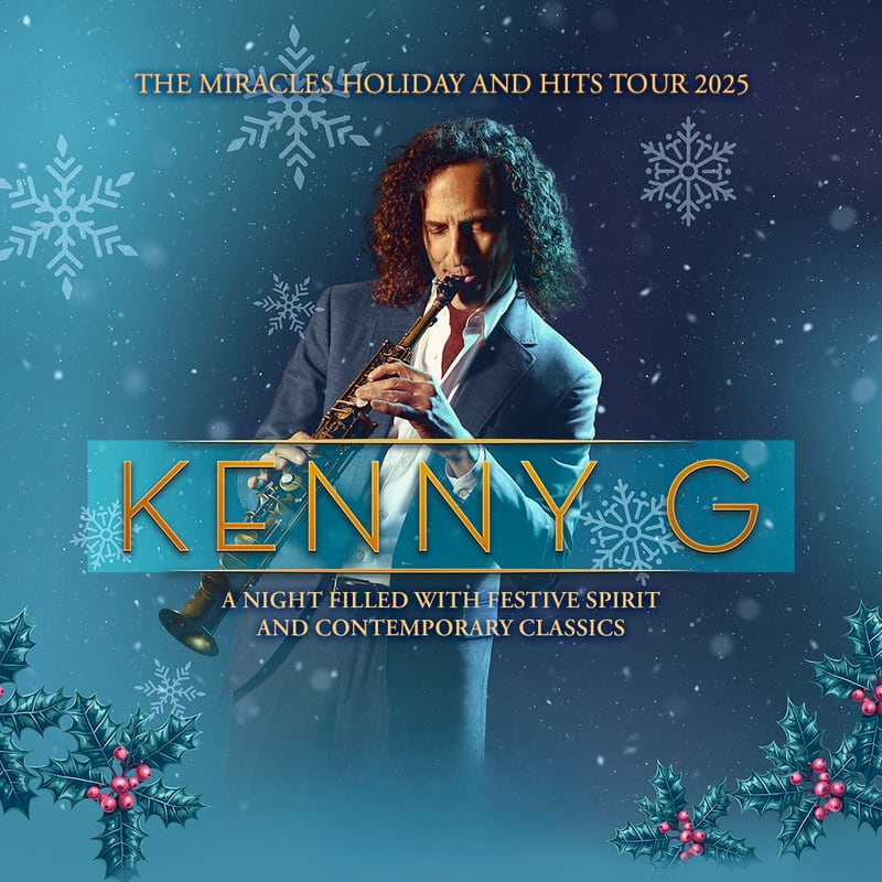 Kenny G will perform at the Arcada Theatre in St. Charles on Dec. 4, 2025.
