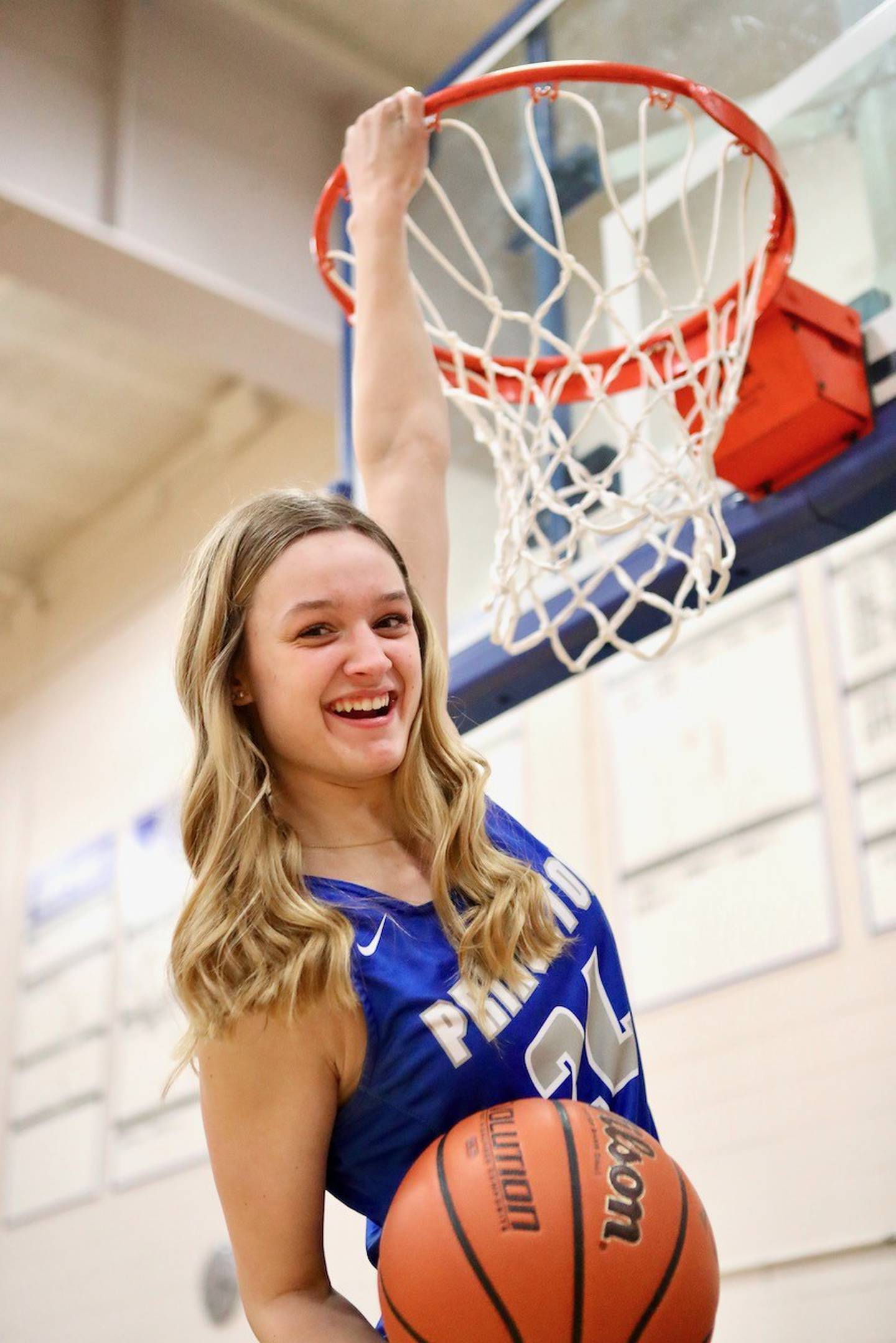 Keighley Davis wanted to show she can play at the rim just like her brother, Teegan.
