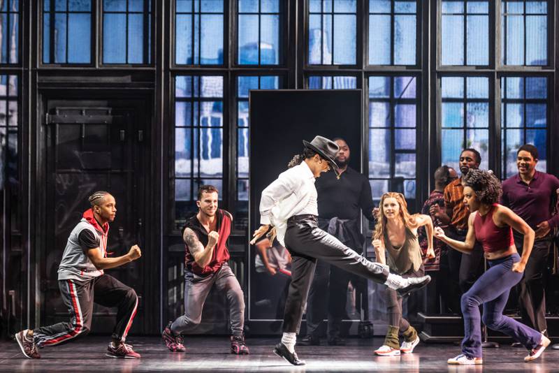 Roman Banks as Michael Jackson in "MJ" in Broadway in Chicago