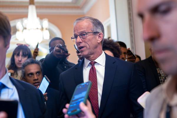 Senate Republicans head to the White House in a show of unity as the shutdown enters its fourth week