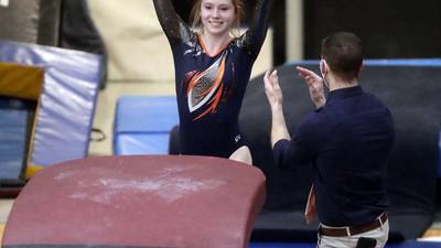 Gymnastics: Oswego co-op freshman Sam Phillip ties for 10th in vault at state meet