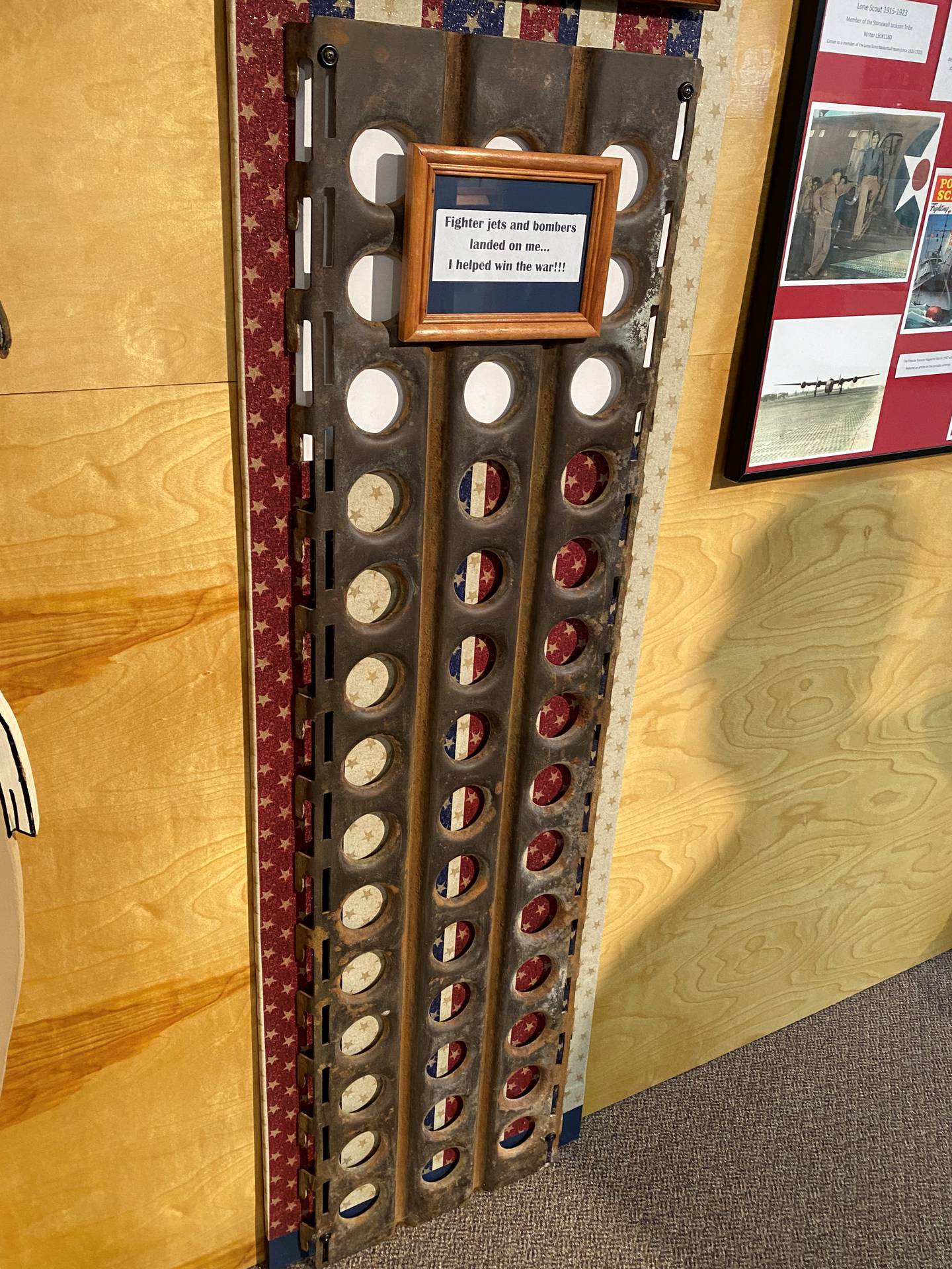 The Marston strip inside the Ottawa Scouting and Heritage Museum.