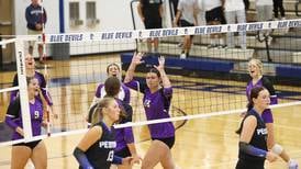 Photos: Peotone vs. Manteno, girls volleyball