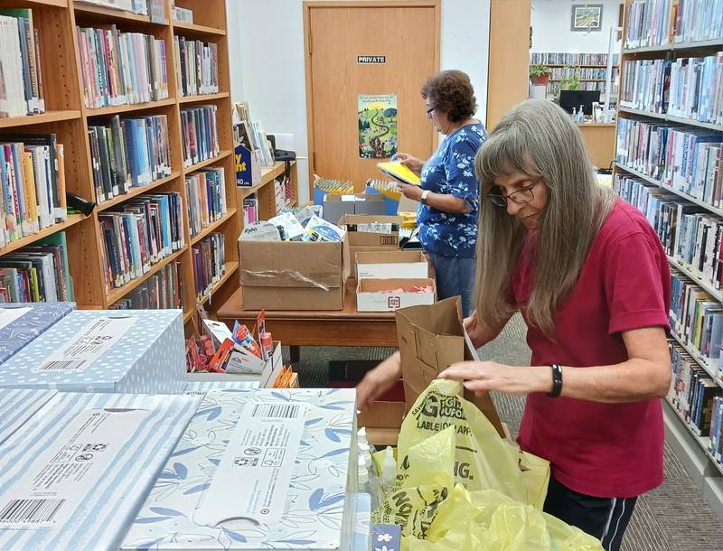The Selby Township Library District gifted school supplies to over 100 local students in the township. The supplies were given to students who were registered with the district.