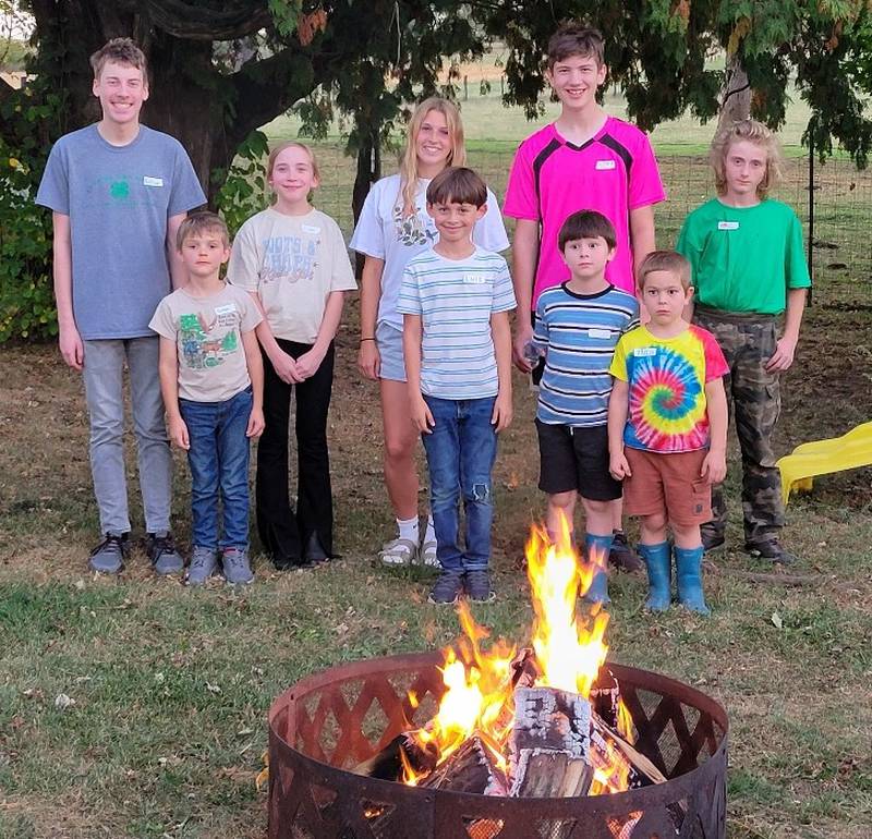Pictured are Kolton Motszko, Colton Gipper, Izabel Cortinez, Lydia Sherburne, Luis Smith, David Wehler, Finn Slattery, Theo Slattery and David Bagwell.