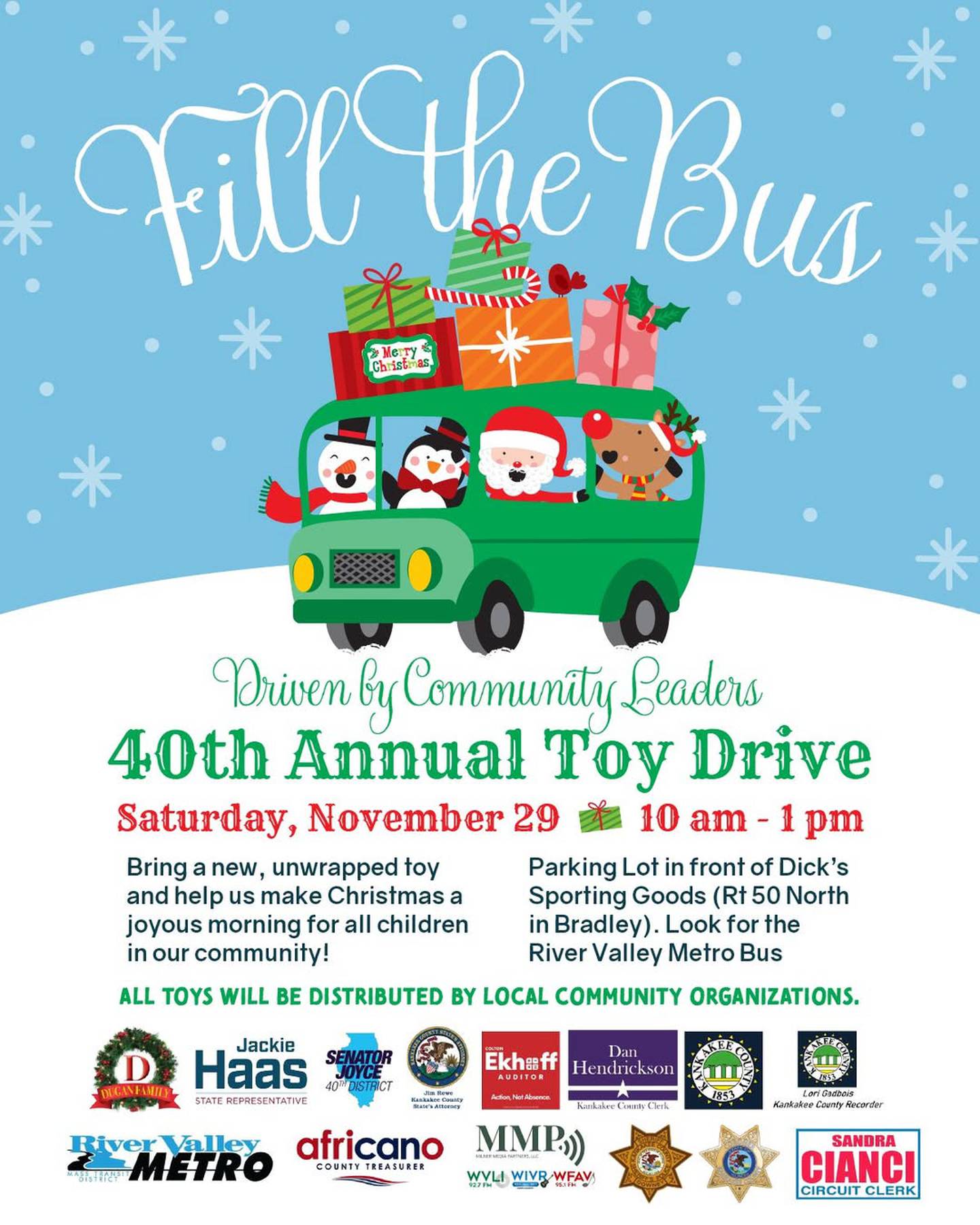 40th Annual Fill the Bus Toy Drive