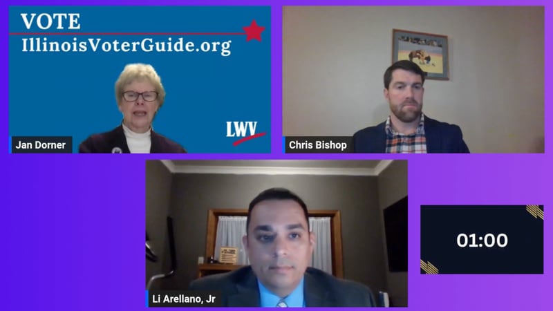 Two of the three candidates seeking the Republican nomination for 37th district state senate in the March 19 general primary election attended a virtual forum on Feb. 15, 2024.