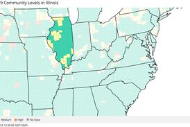 IDPH: 26 counties at ‘medium’ COVID-19 risk; invasive group A strep throat on the rise