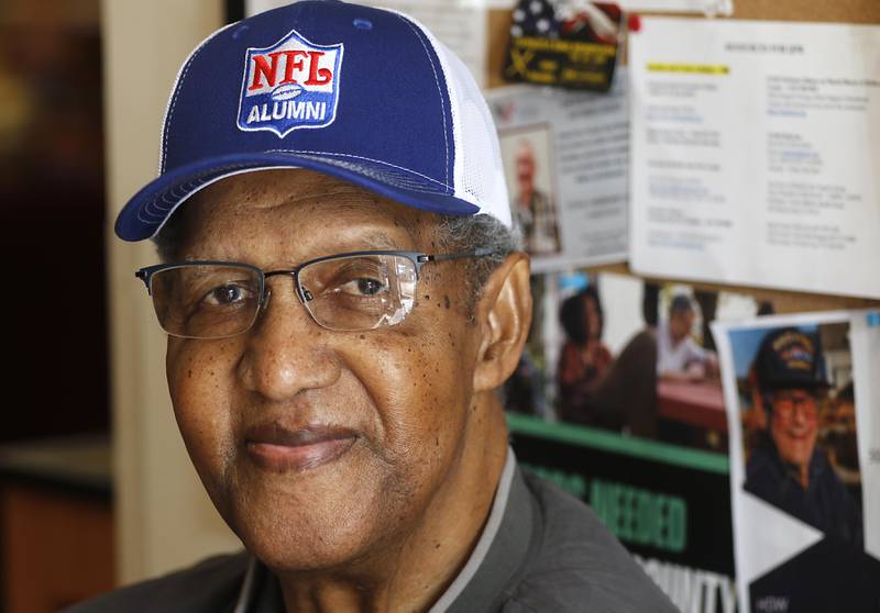 Phil Clark of Crystal Lake, who served in the U.S. Air National Guard and played in the NFL, is shown on Tuesday, Nov. 4, 2025, at Veterans Path to Hope in Crystal Lake.