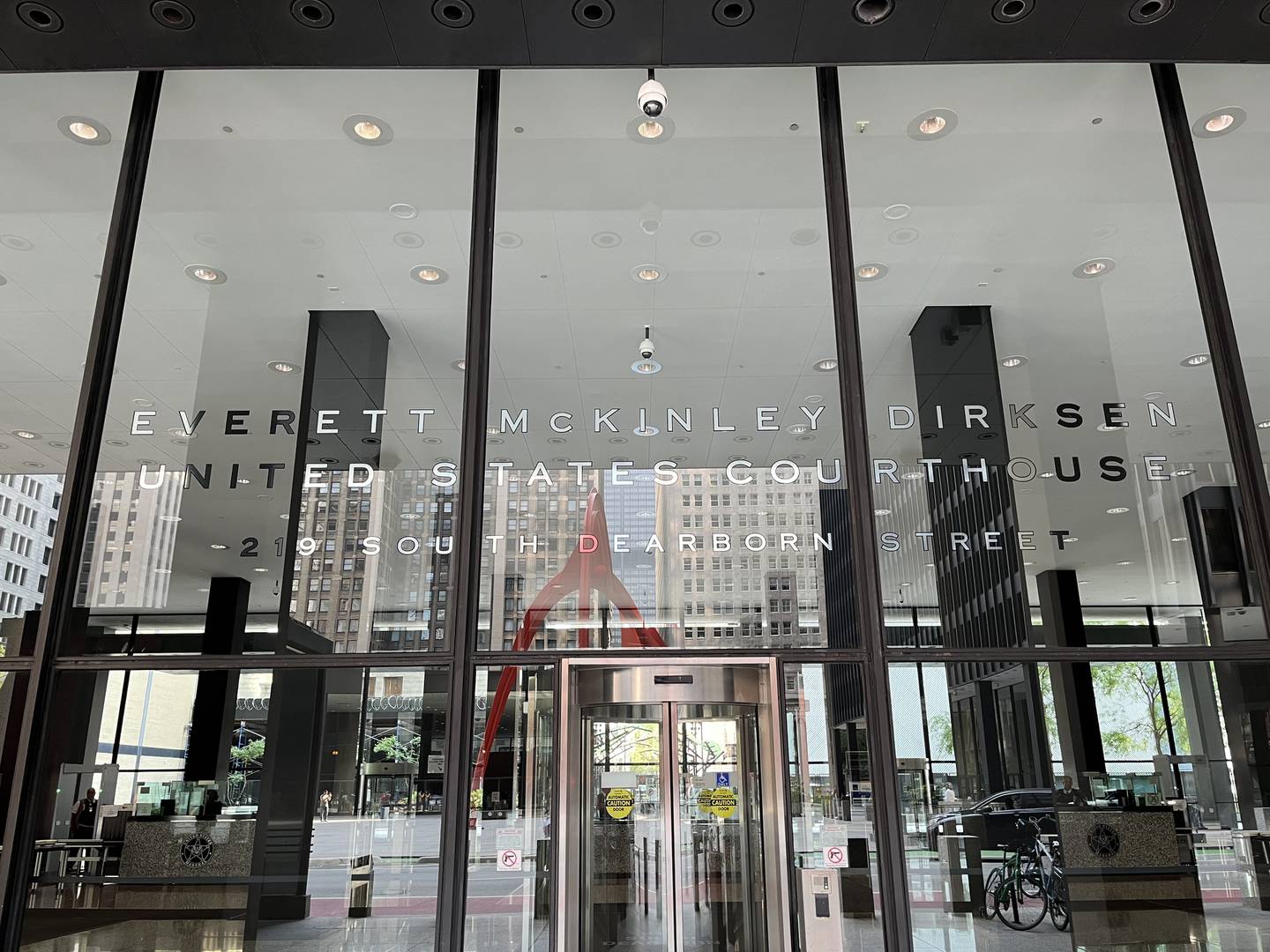 Entrance of the Everett M. Dirksen U.S. Courthouse in Chicago, on Sept. 11, 2024.