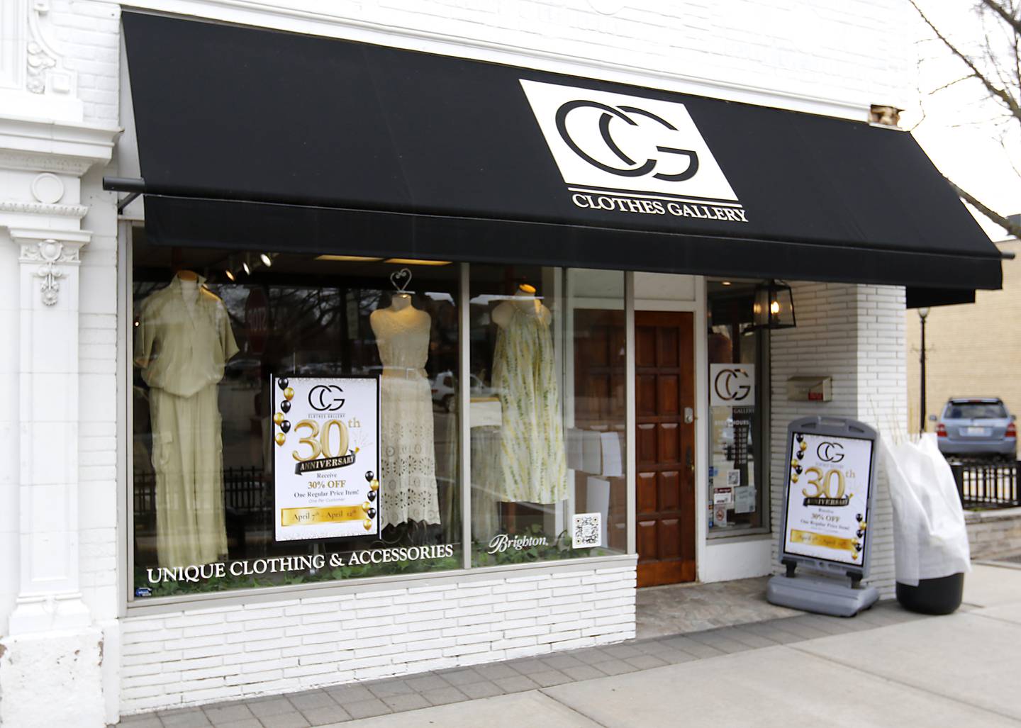 The Clothes Gallery on Monday, April 7, 2025, the business is celebrating their 30th anniversary this week.